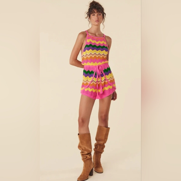 Spell~ Ziggy Crochet Romper - Picture 4 of 12